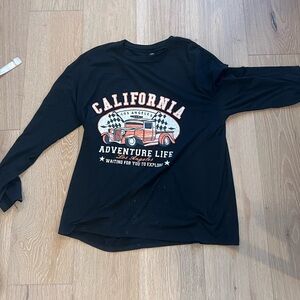 Black California long sleeve shirt